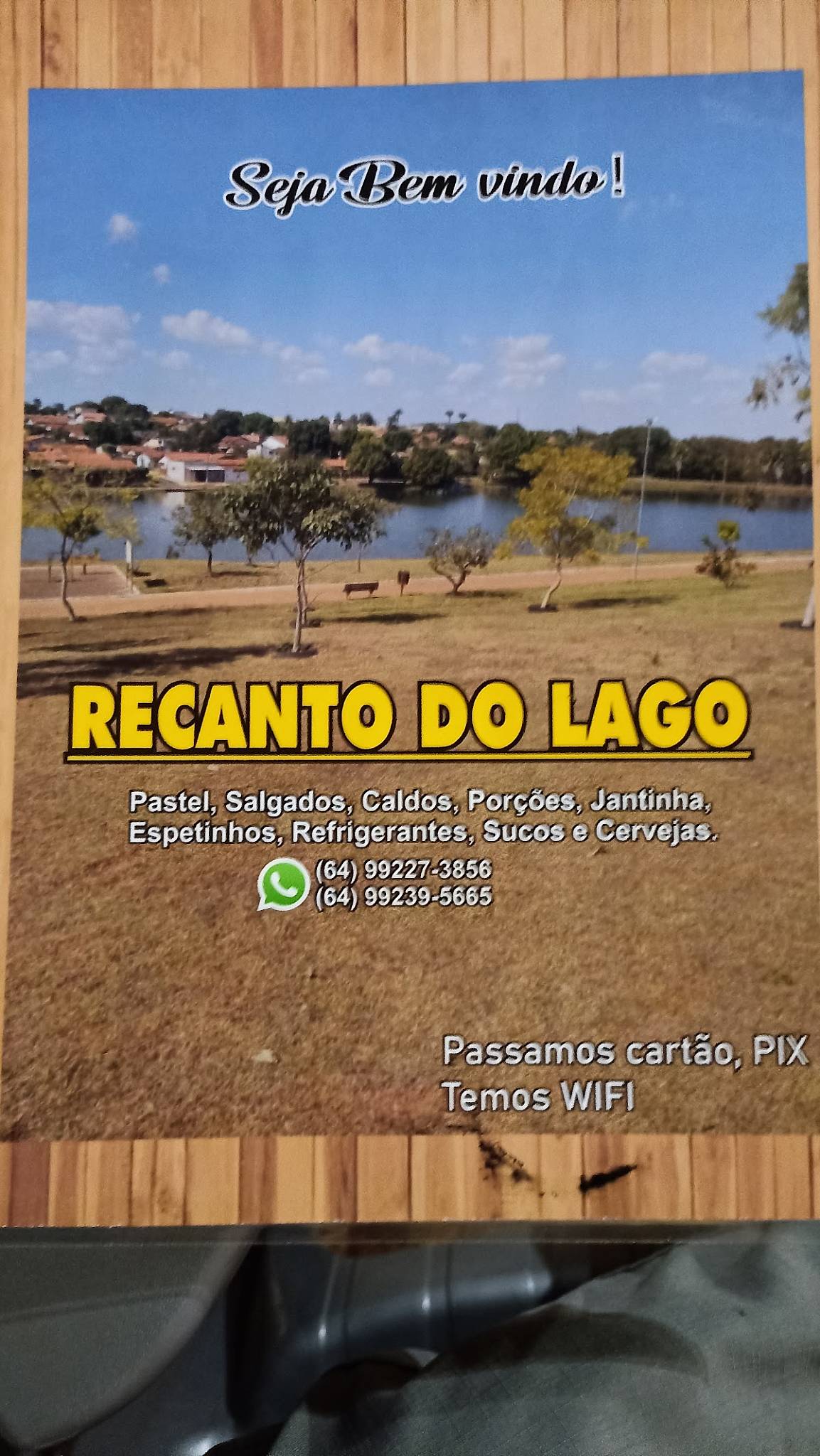 Recanto do Lago cardápio