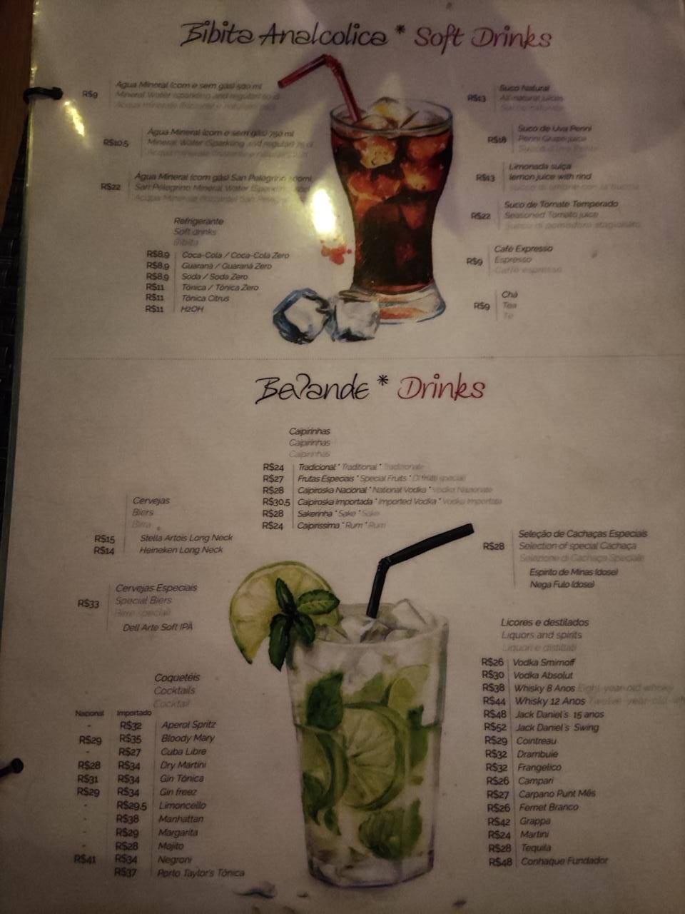 Dell'arte Ristorante cardápio