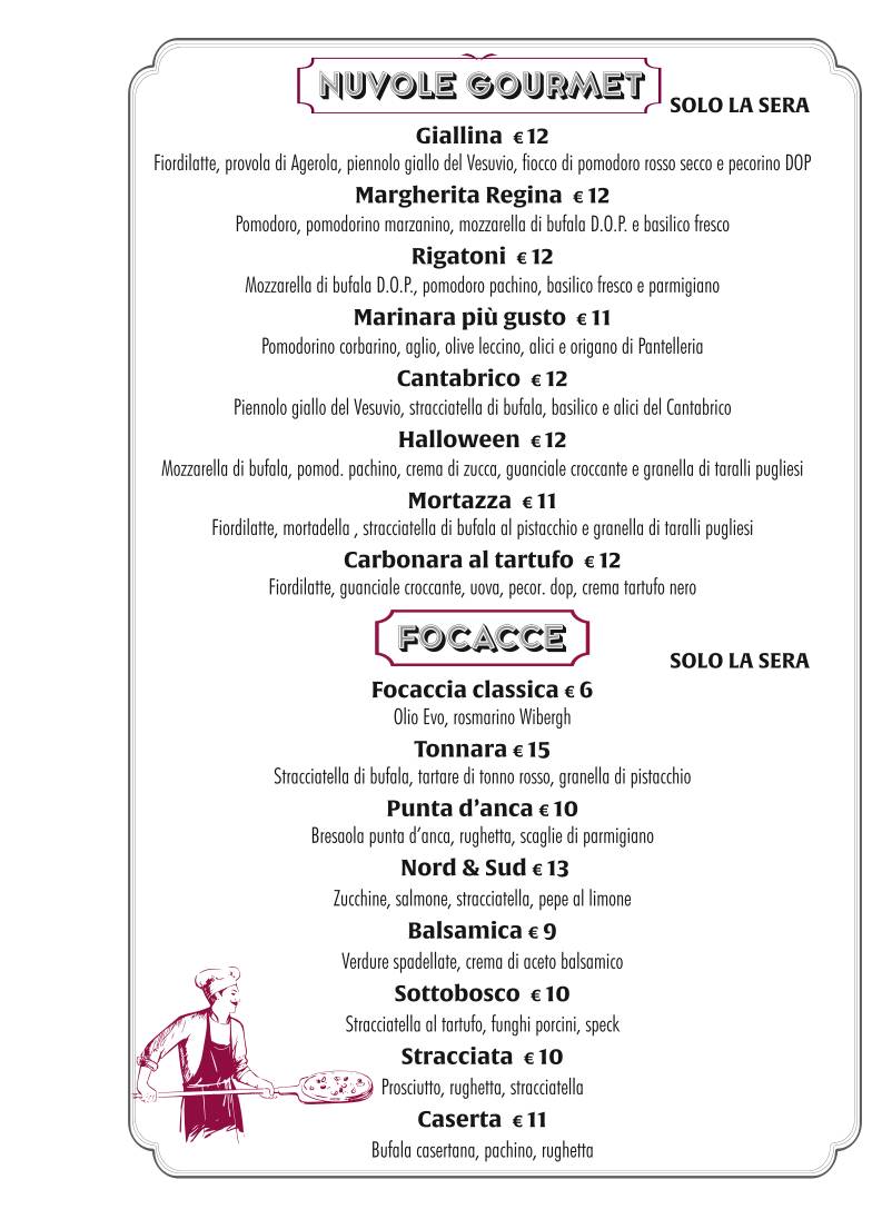 Menu di Rigatoni Conca D'Oro 