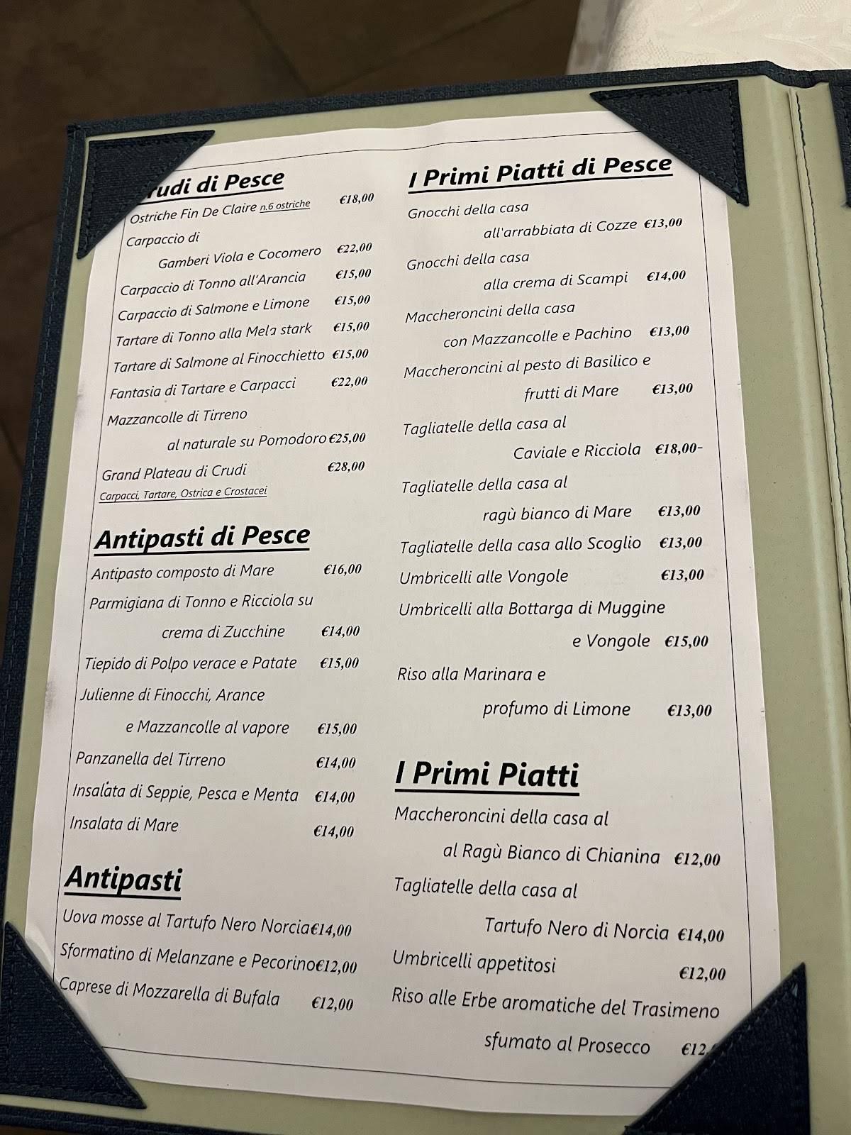Menu di Ristorante Deco 