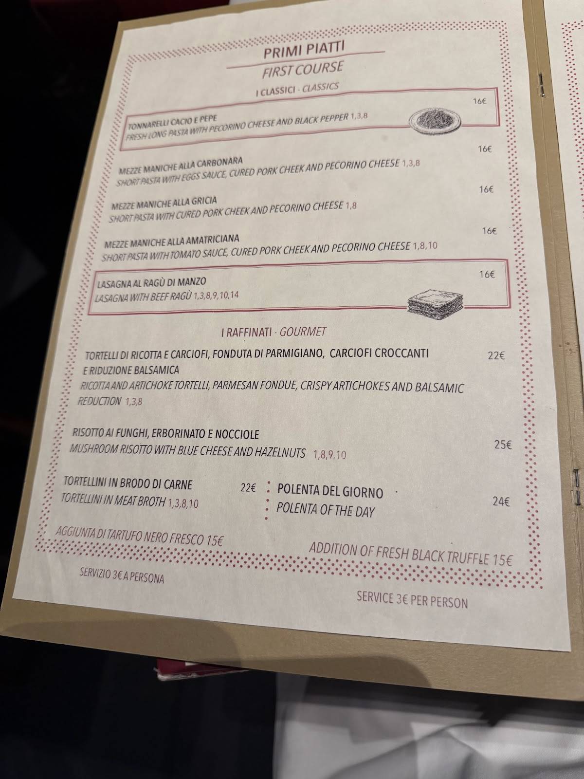 Menu di Dillà 