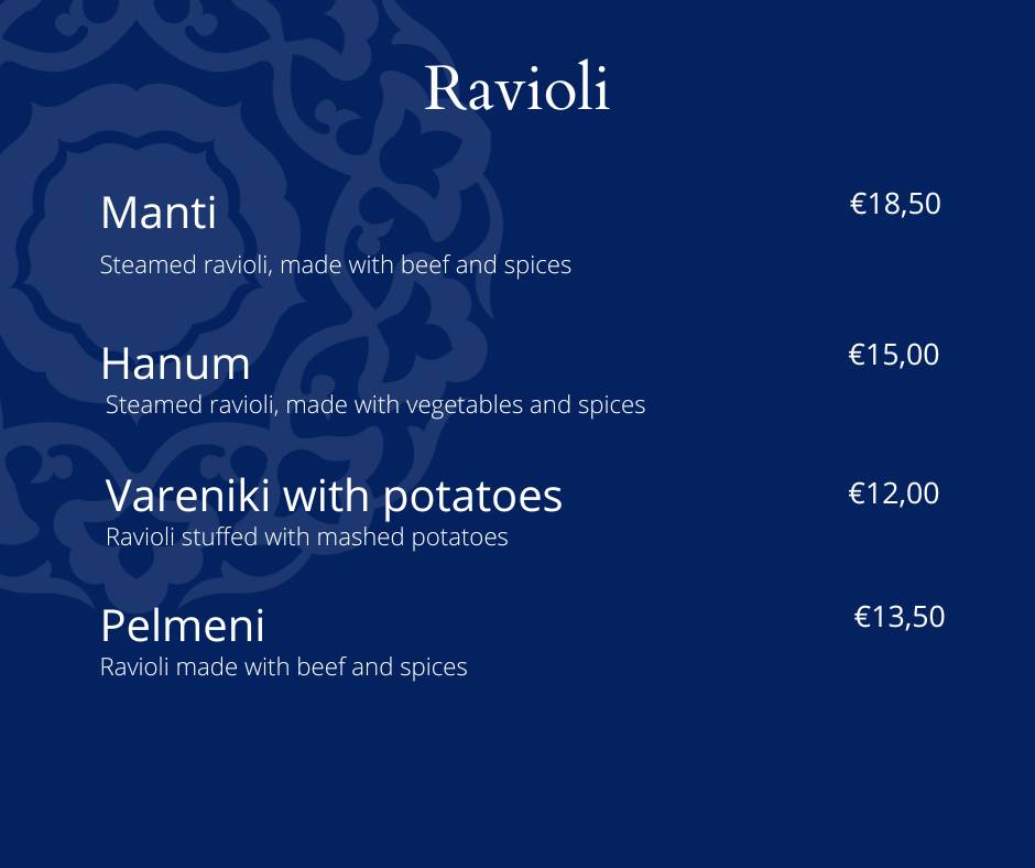 Menu di Uzbek 