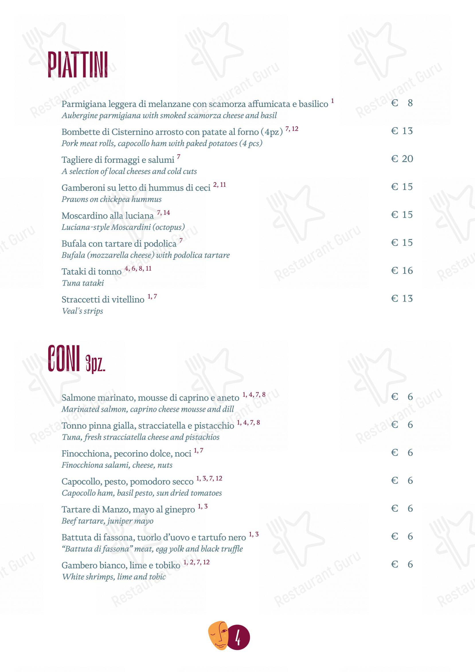 Ruffiano vini & piattini in Bari - Menu