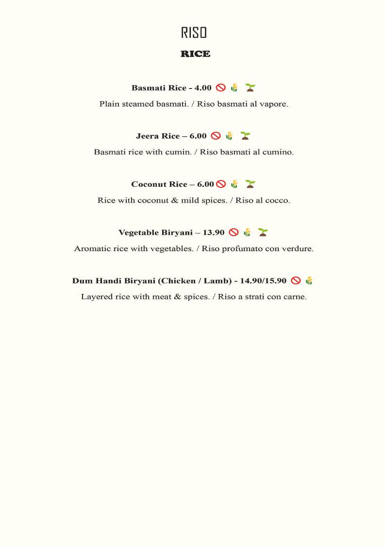 Menu di Saaz Restobar 