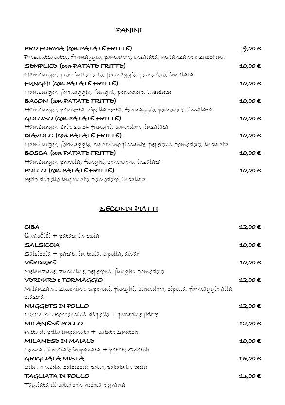 Menu di Snatch Fast Food 