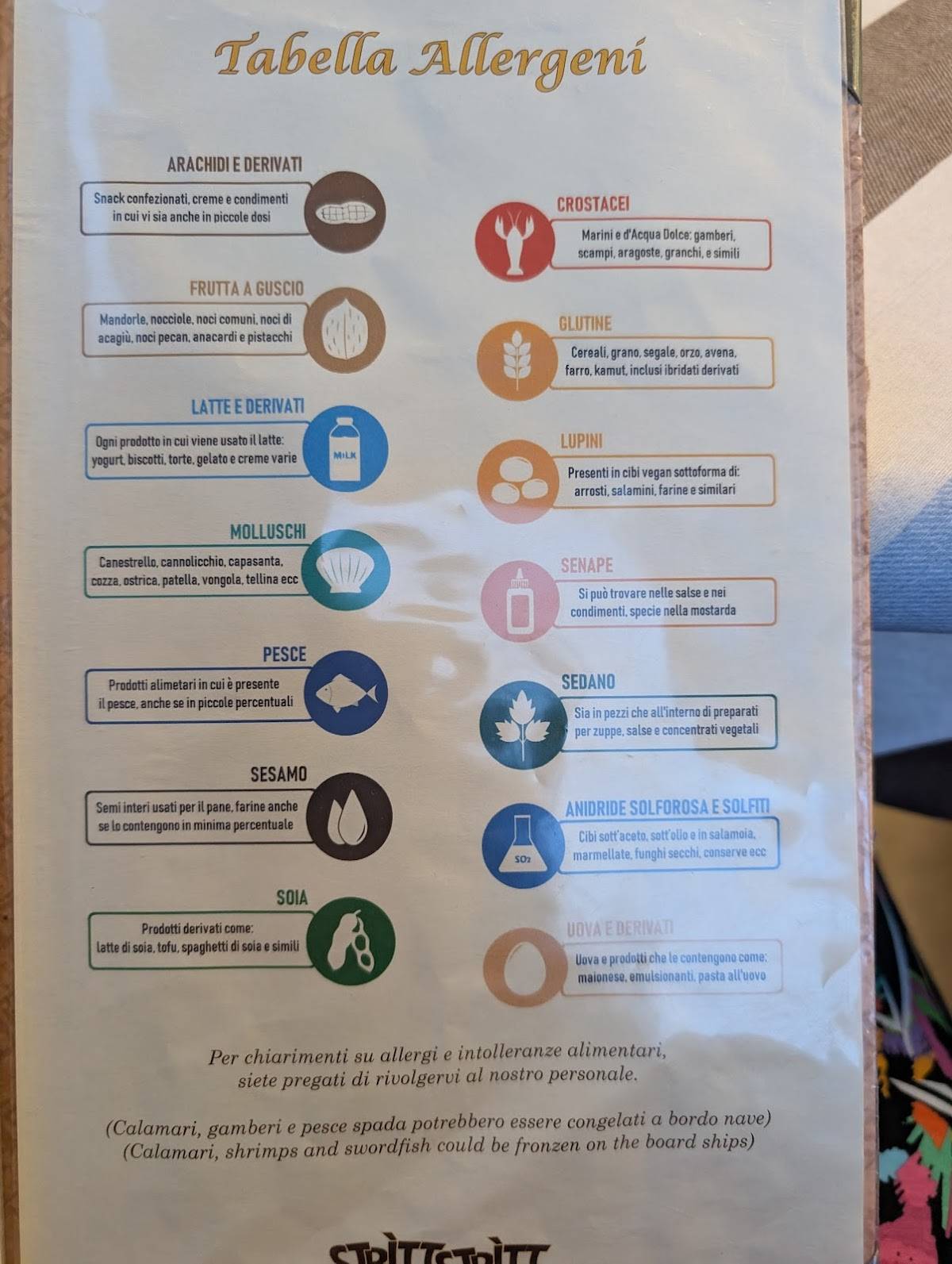 Menu di Stritt Stritt 