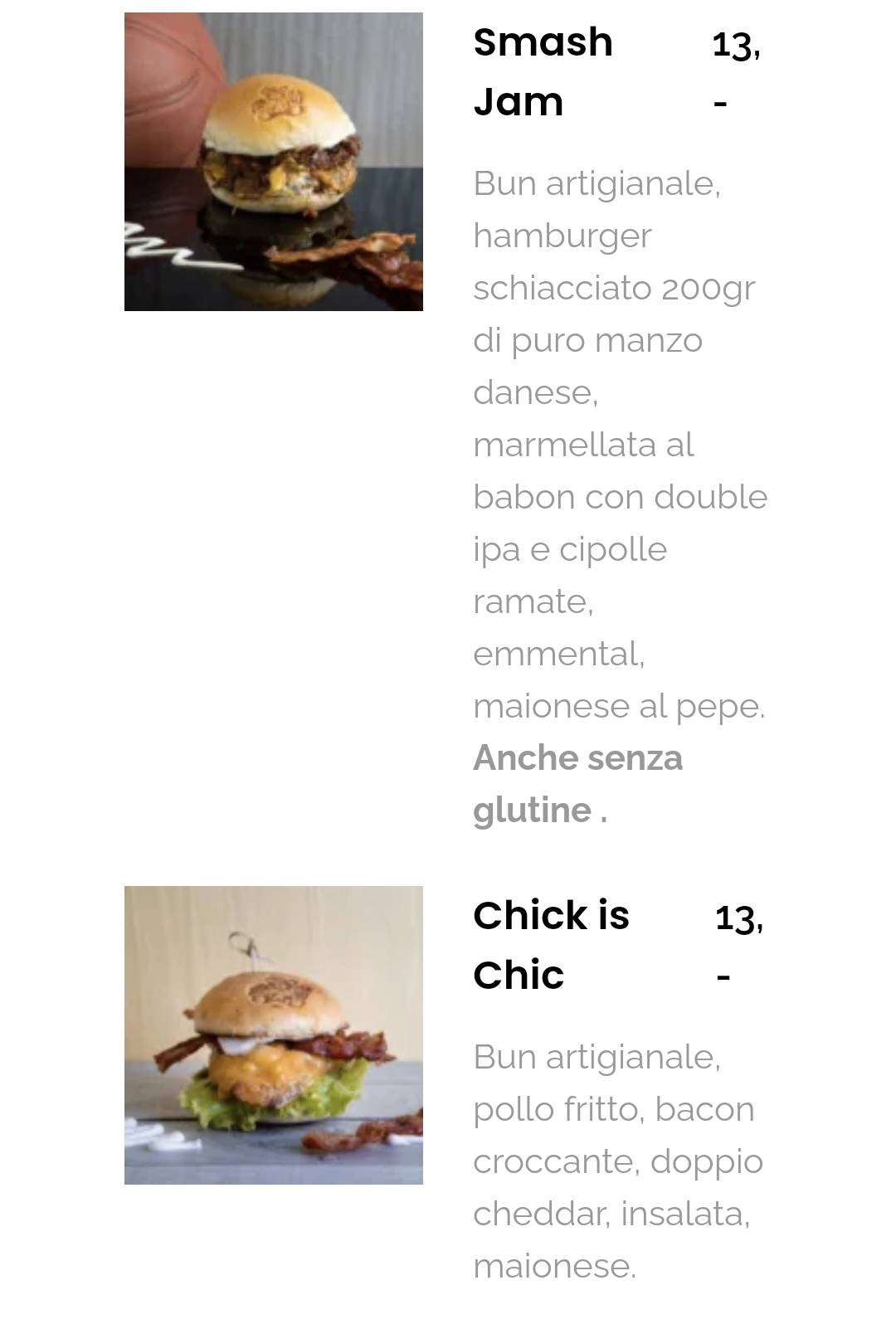 Menu di Héco Trastevere 