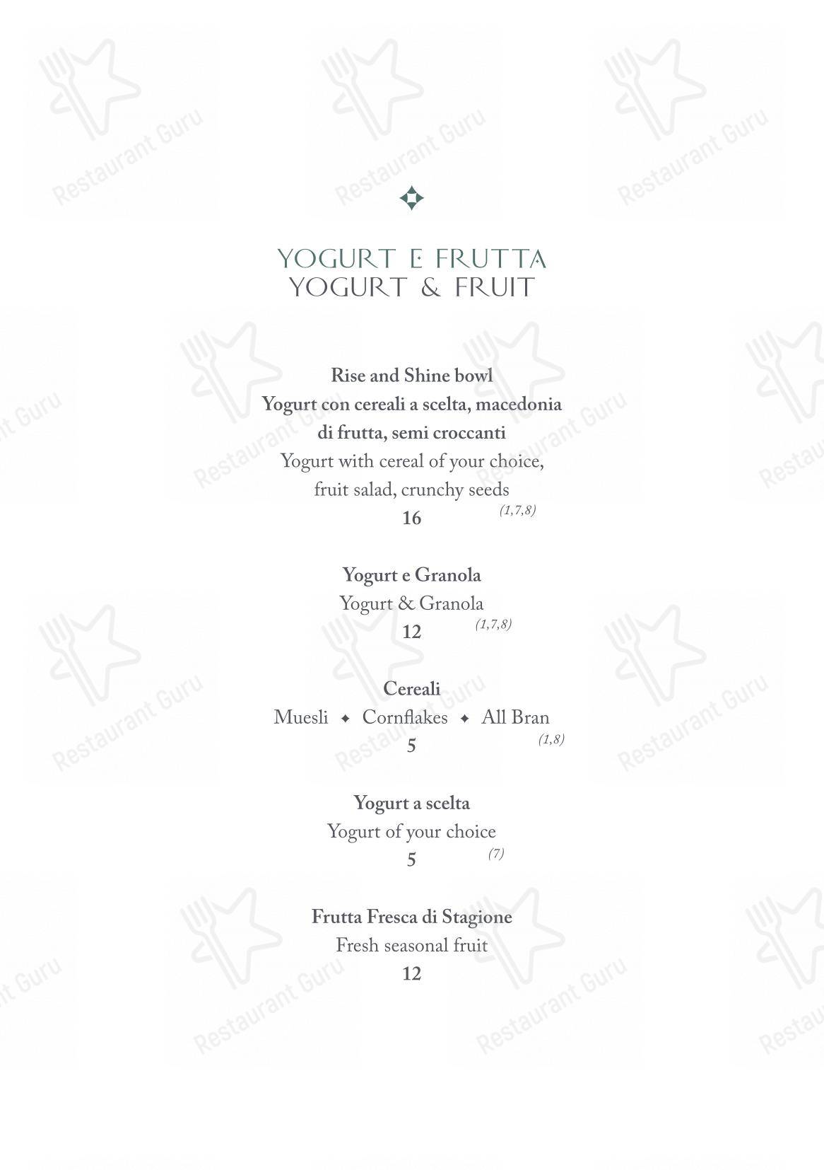 Menu di The Place Firenze - Menu