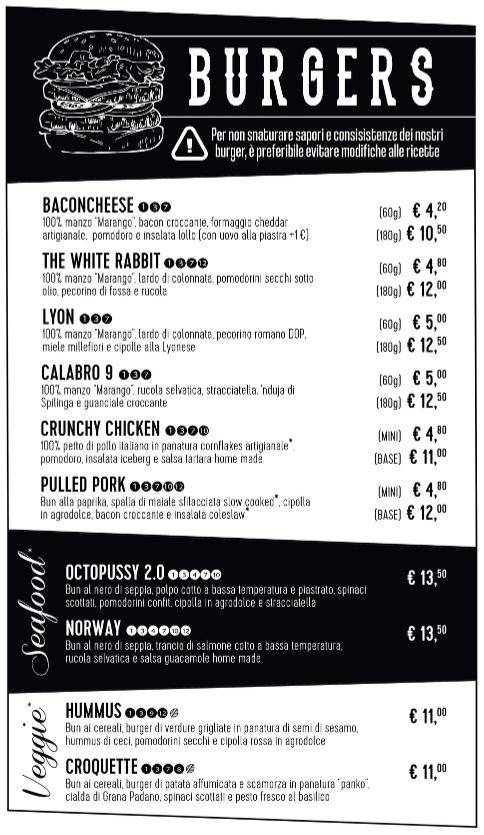 Menu di White Rabbit 