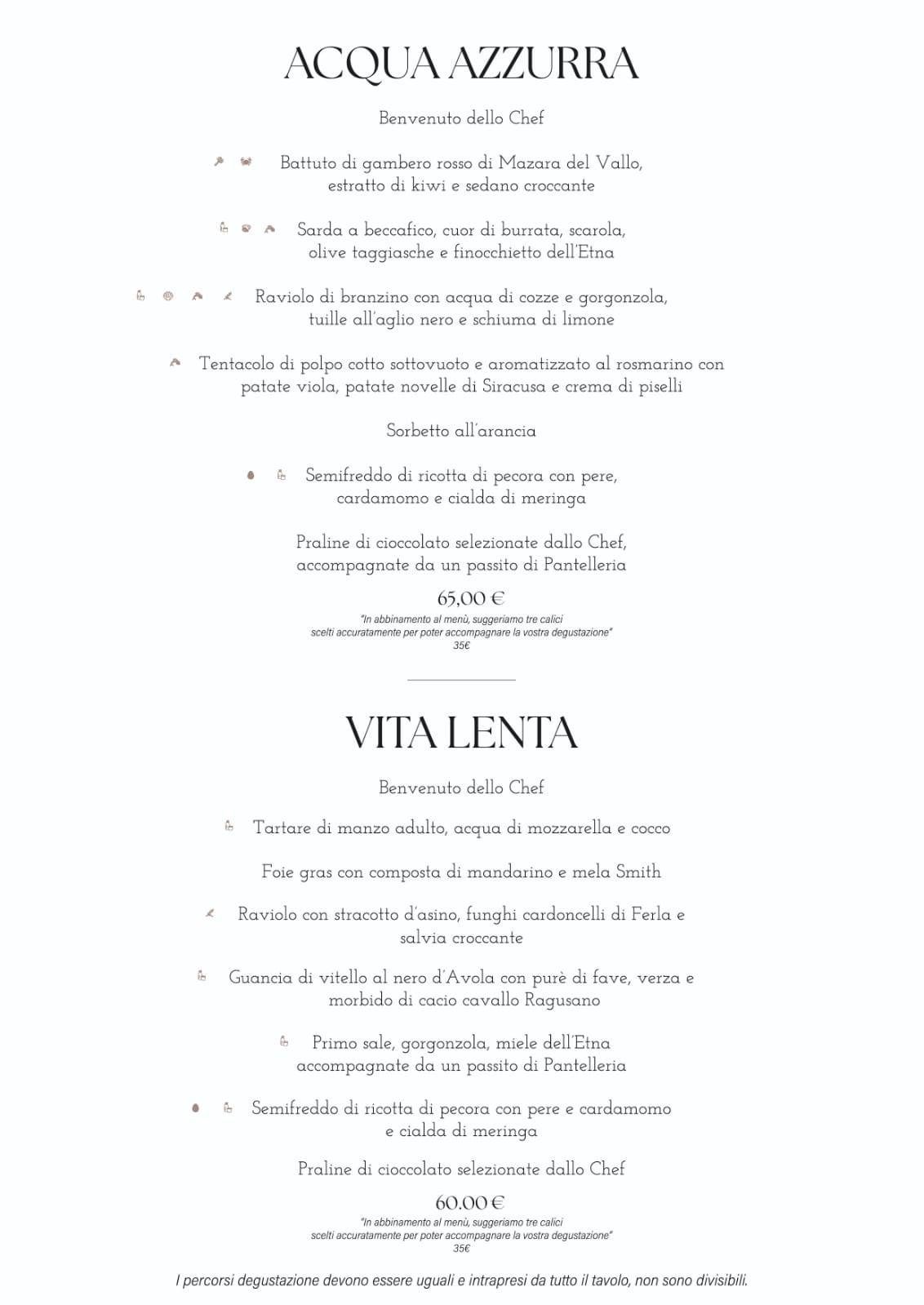 Menu di Zàgarà Ristorante 