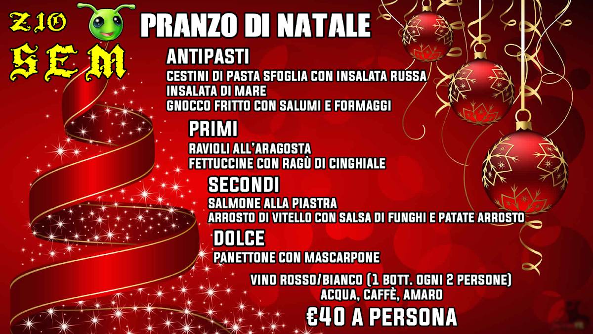 Menu di Ristorante Zio Sem 