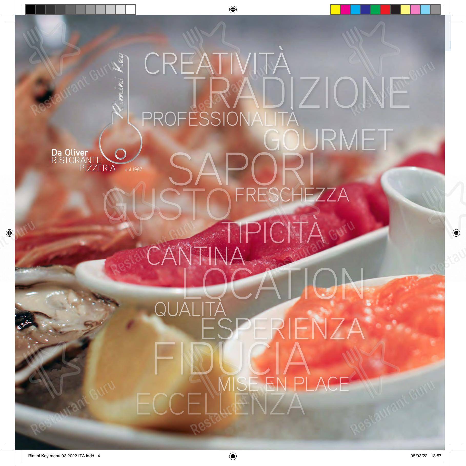 Ristorante Pizzeria Rimini Key in Rimini - Menu