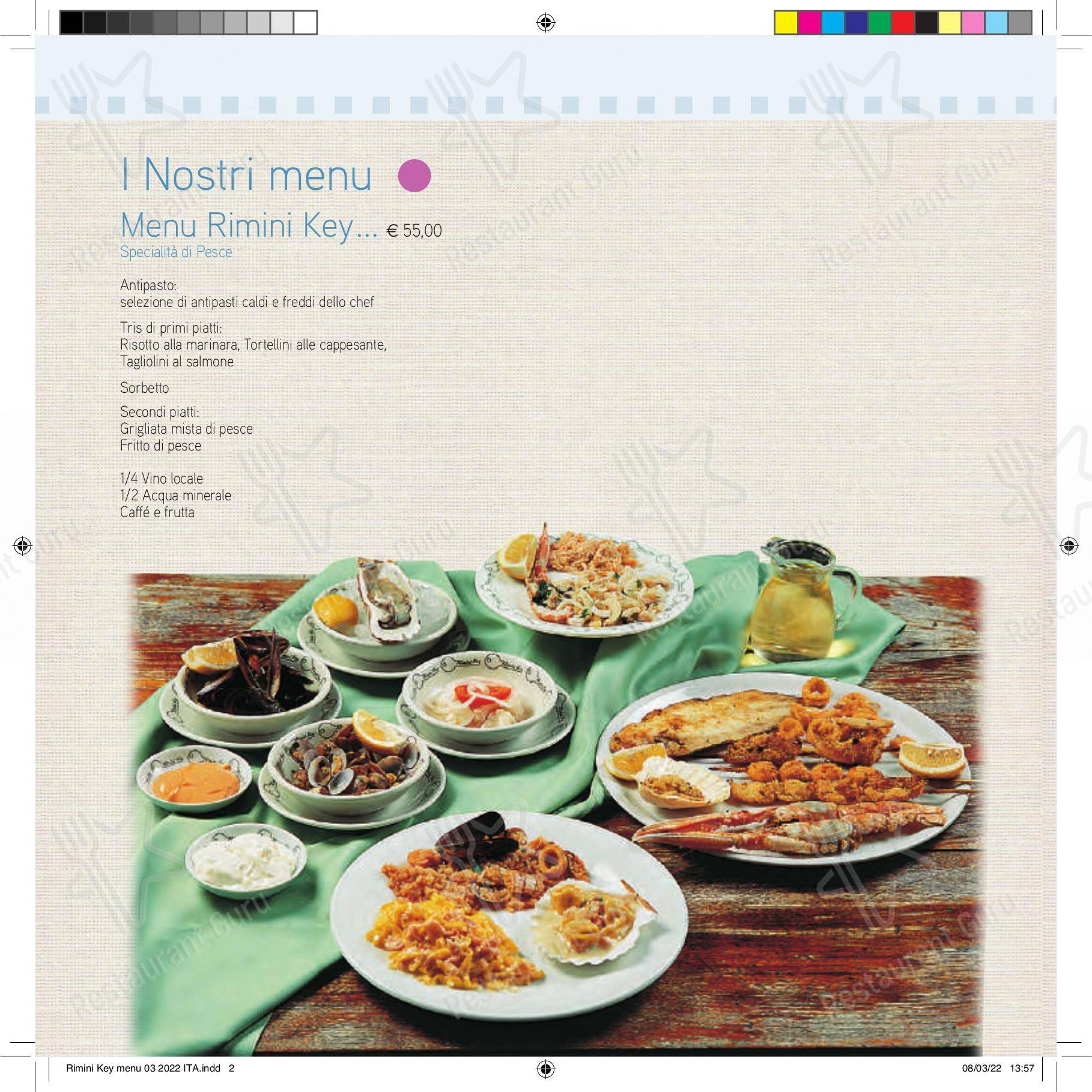 Ristorante Pizzeria Rimini Key in Rimini - Menu