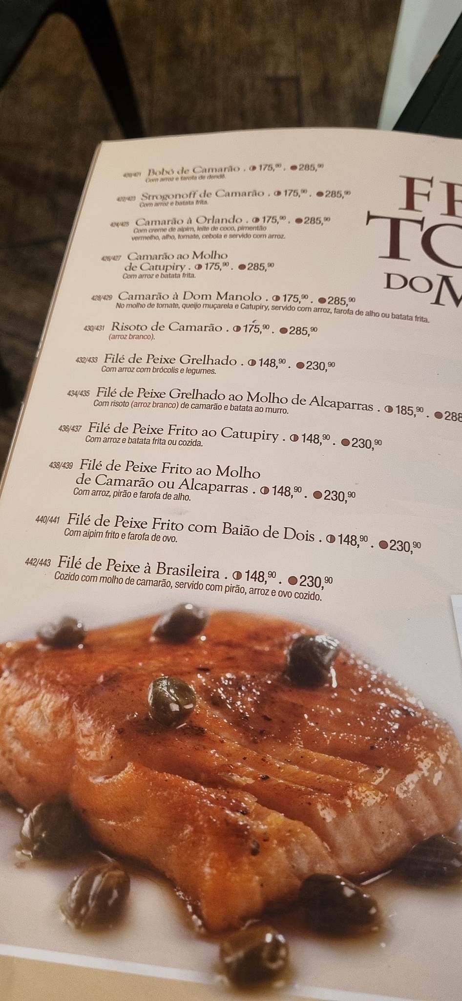 Boteco do Manolo & Marcelo cardápio