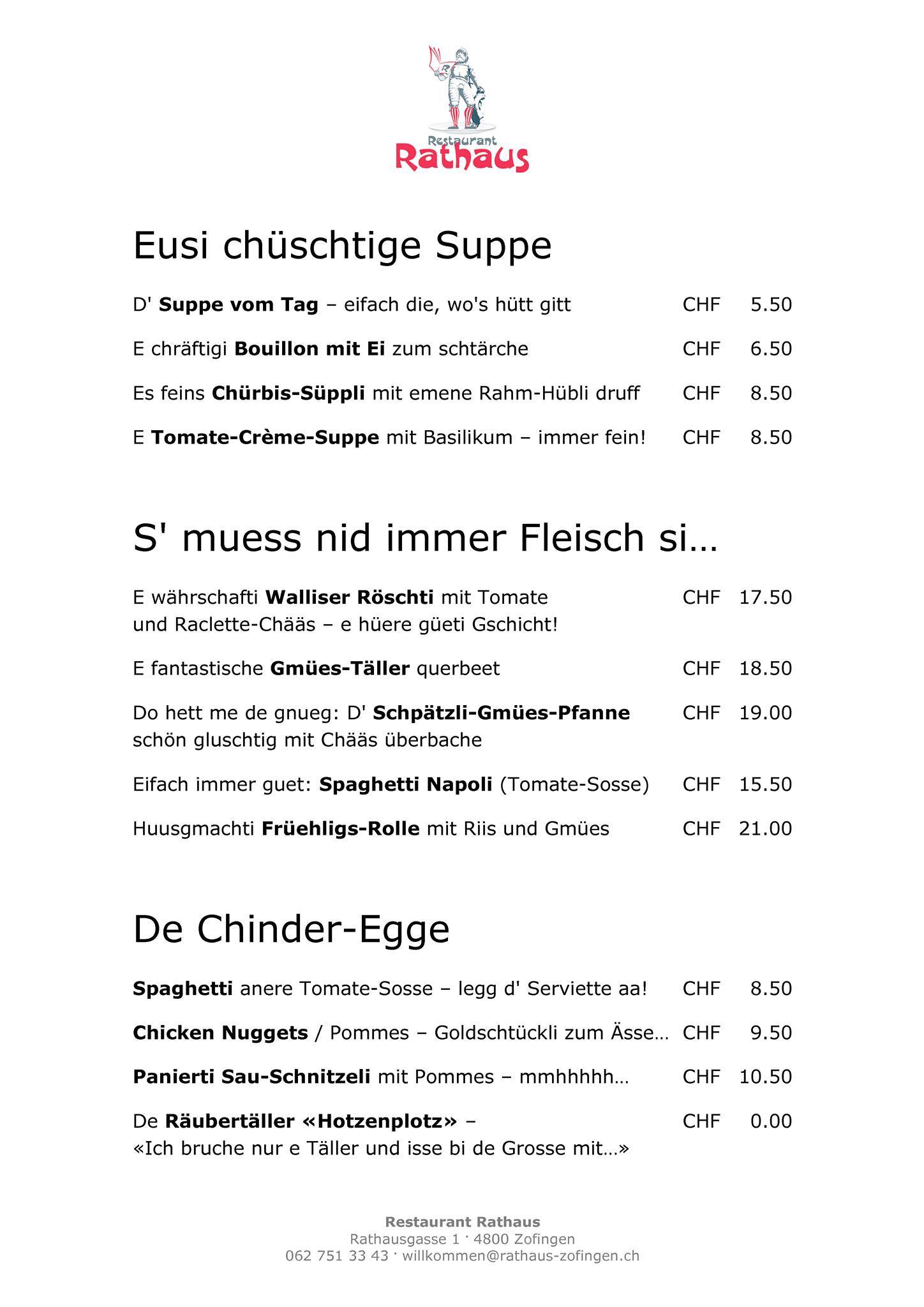 Menu di Rathaus 