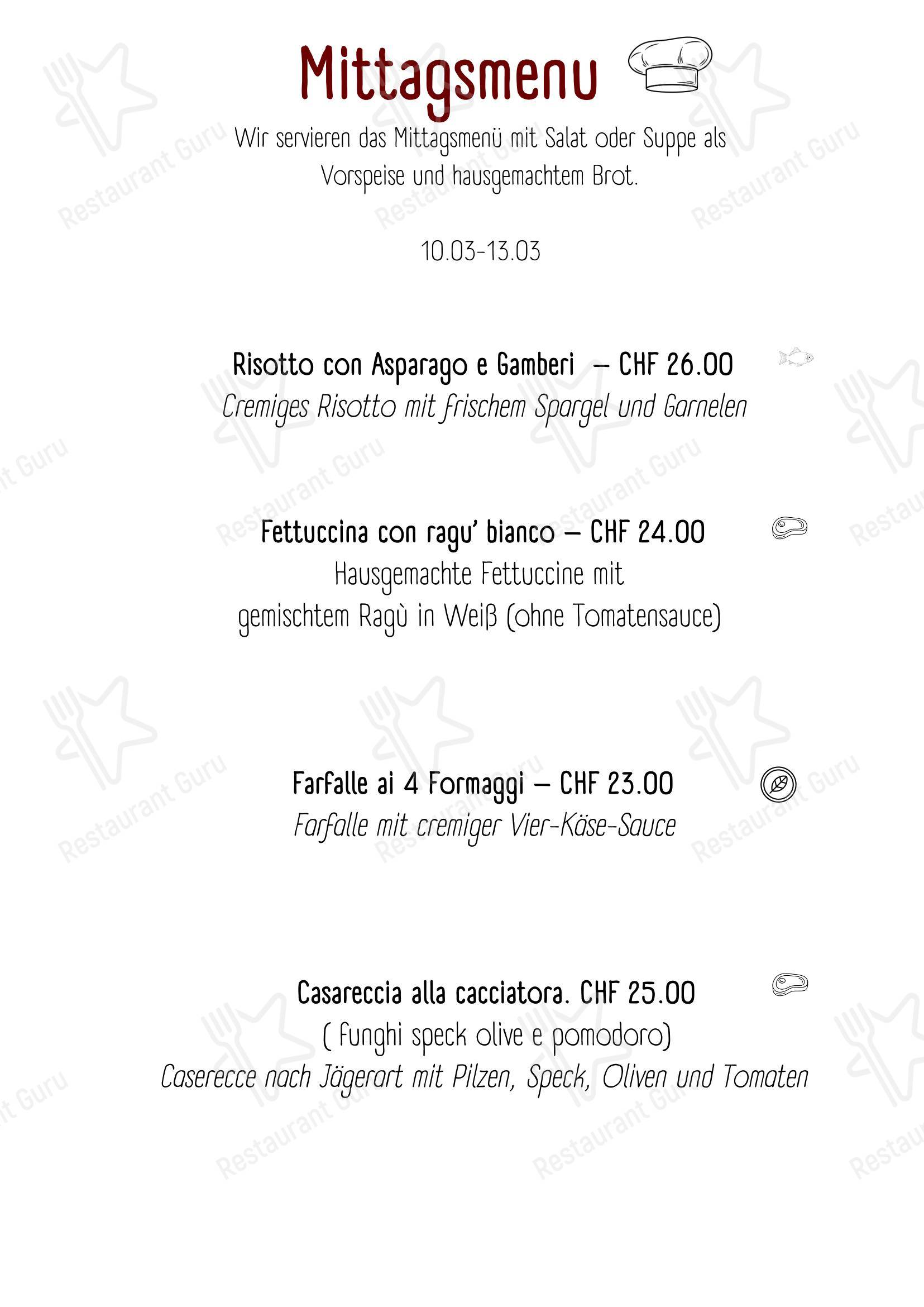 Menu di DA Riccardo - Menu