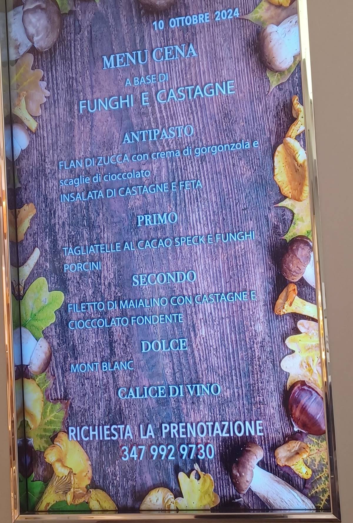 Menu di Frumento e Caffè 