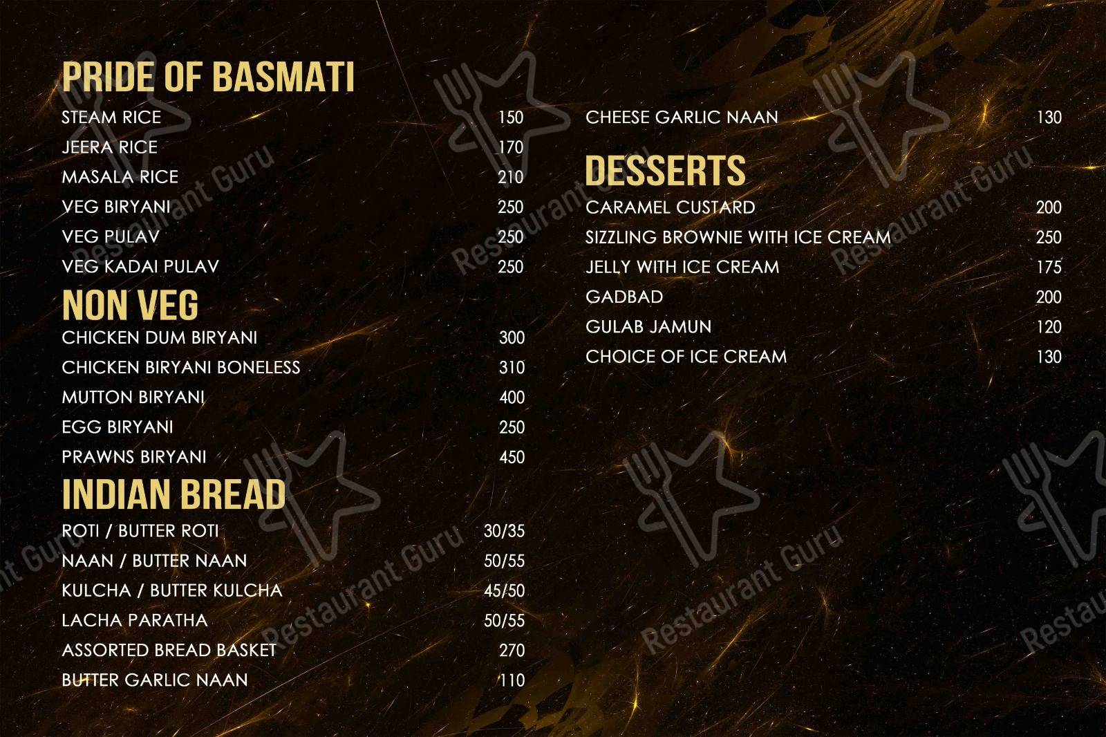 Check out the menu for GAGAN THE ROOFTOP BY RANJITHA PALACE