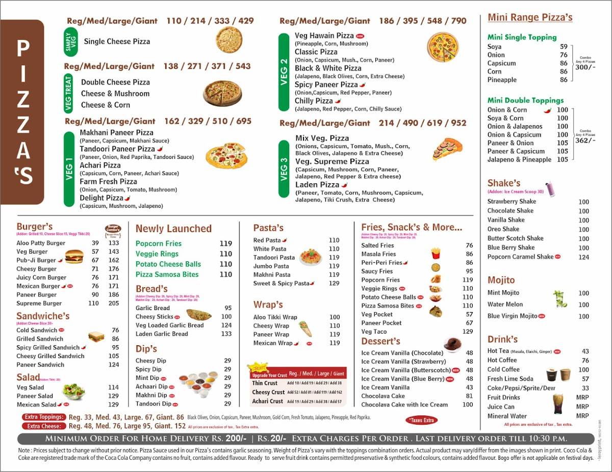 Hungry Point - Rishikesh menu
