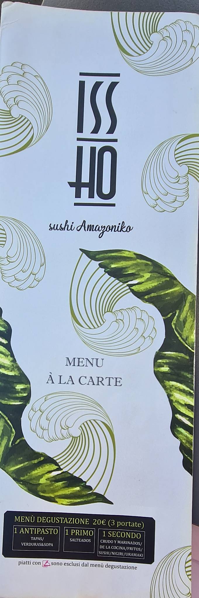 Menu di Issho Sushi Amazoniko 