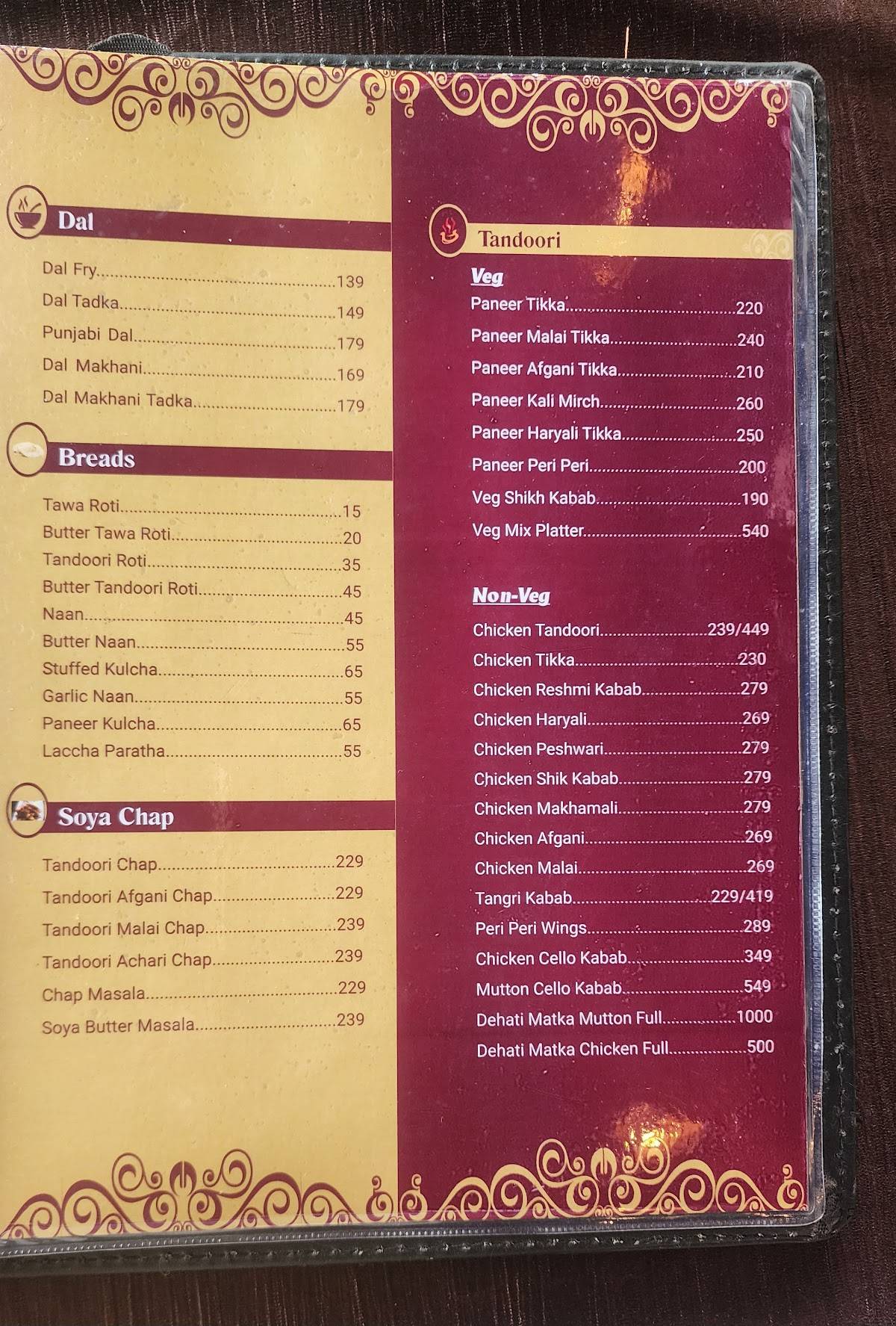 Johar Ranchi cafe & Restaurant menu