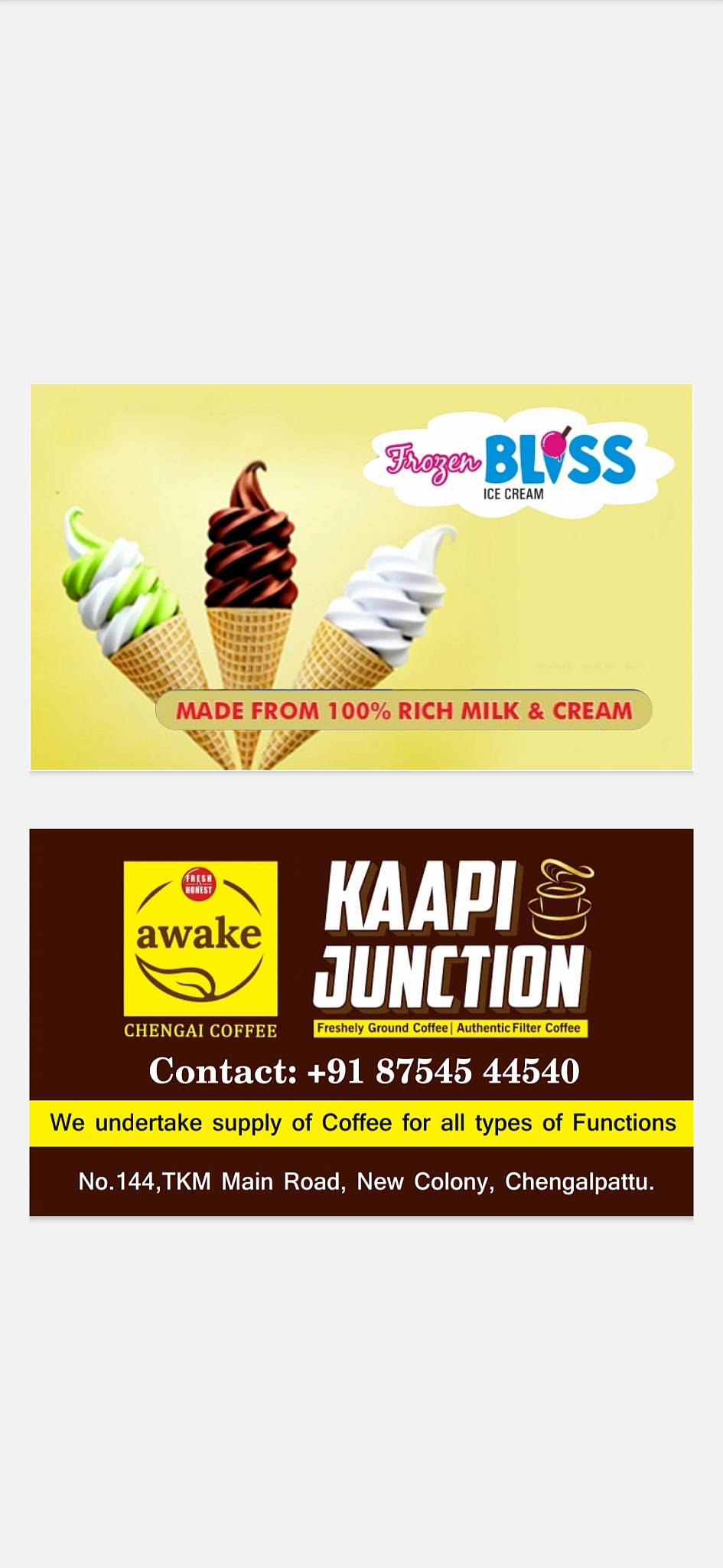 KAAPI JUNCTION menu