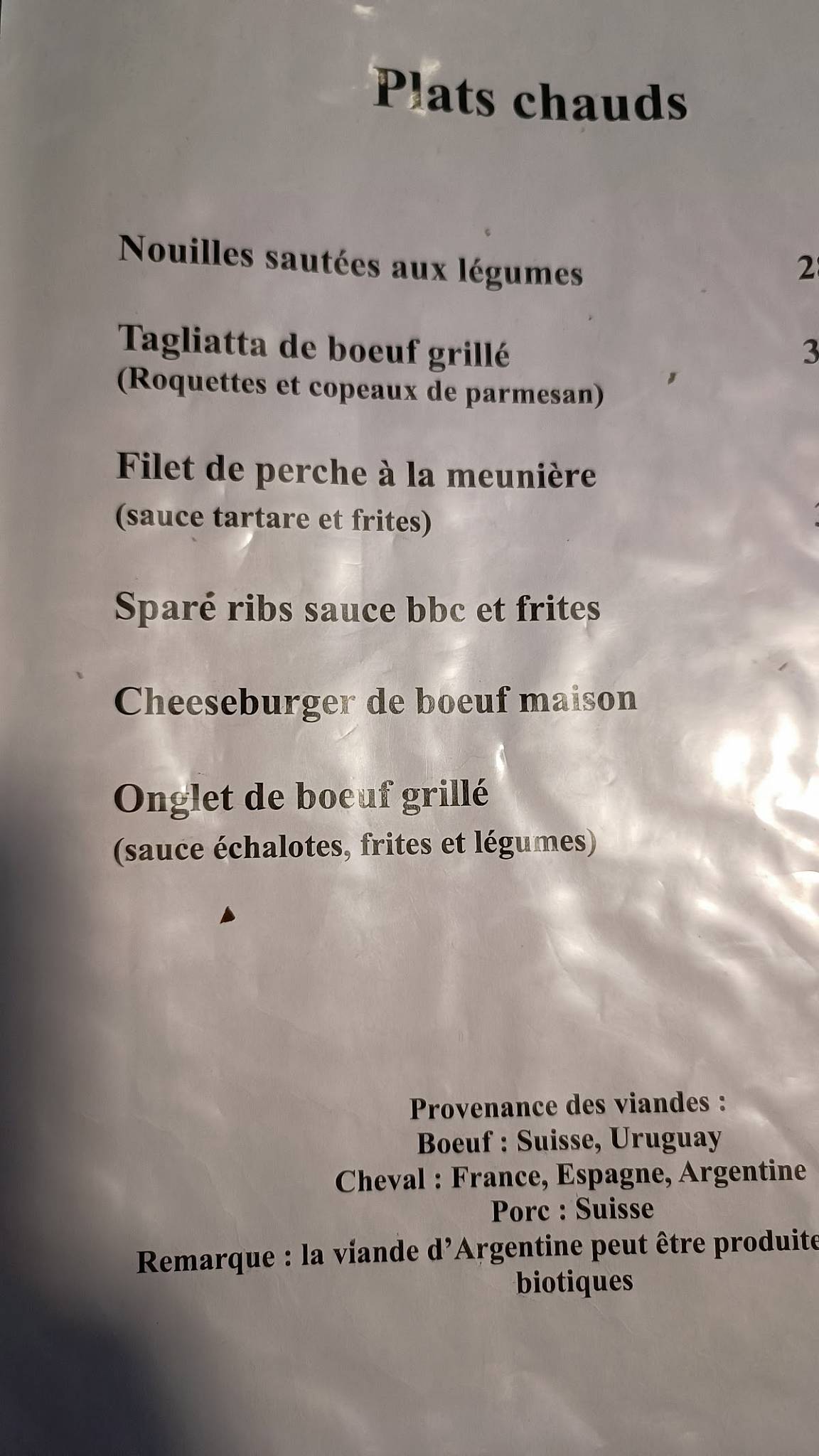 Menu di Le Petit Raphaël 
