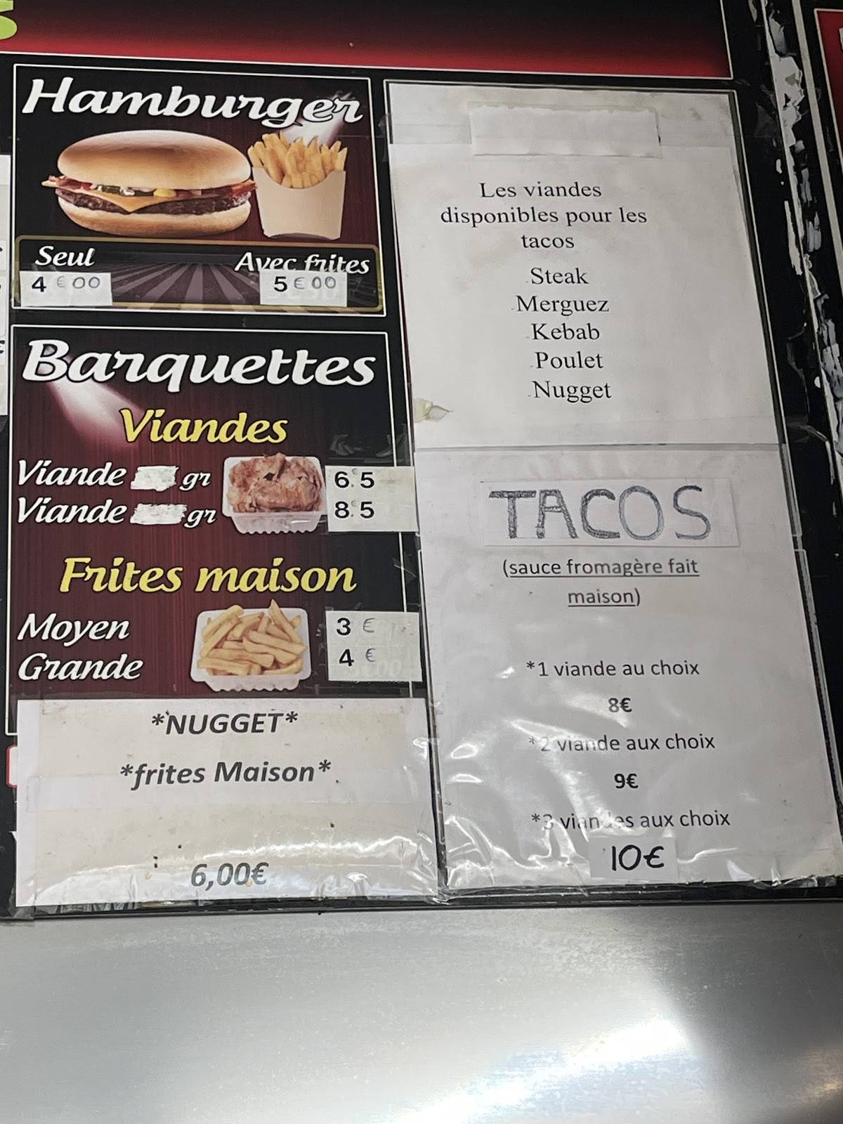 Menu de RESTAURANT MIRA