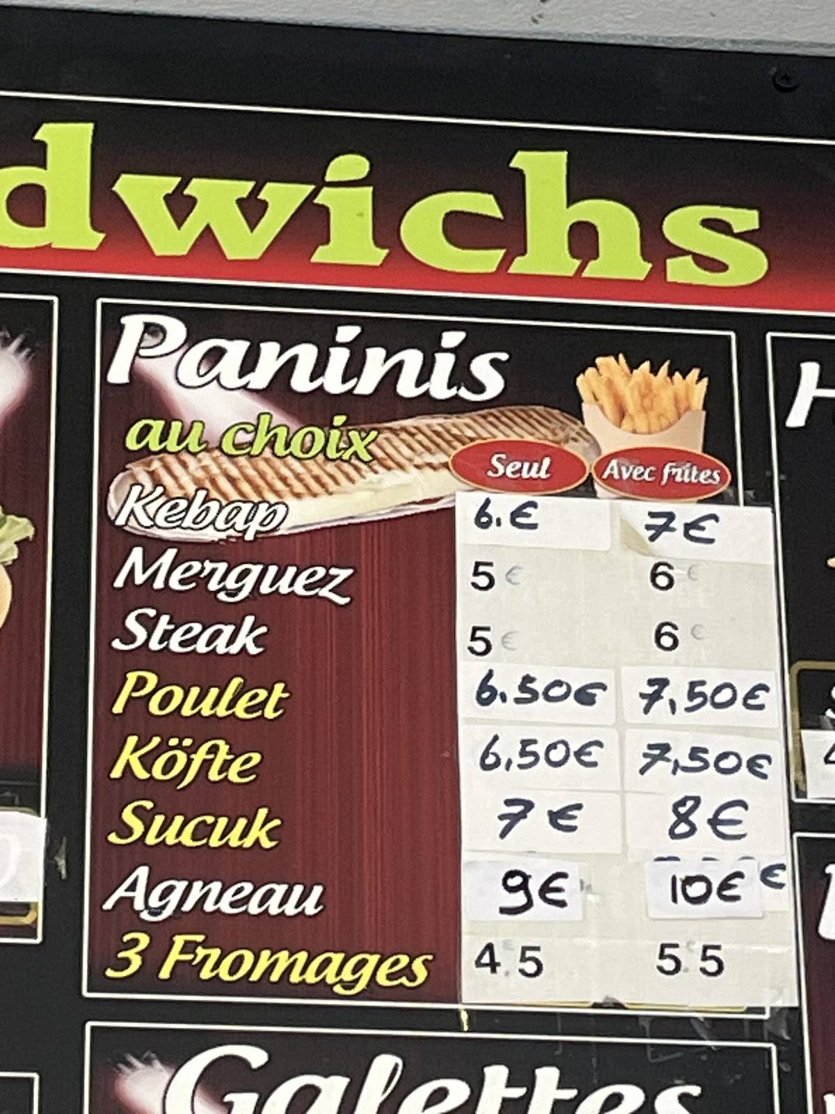 Menu de RESTAURANT MIRA