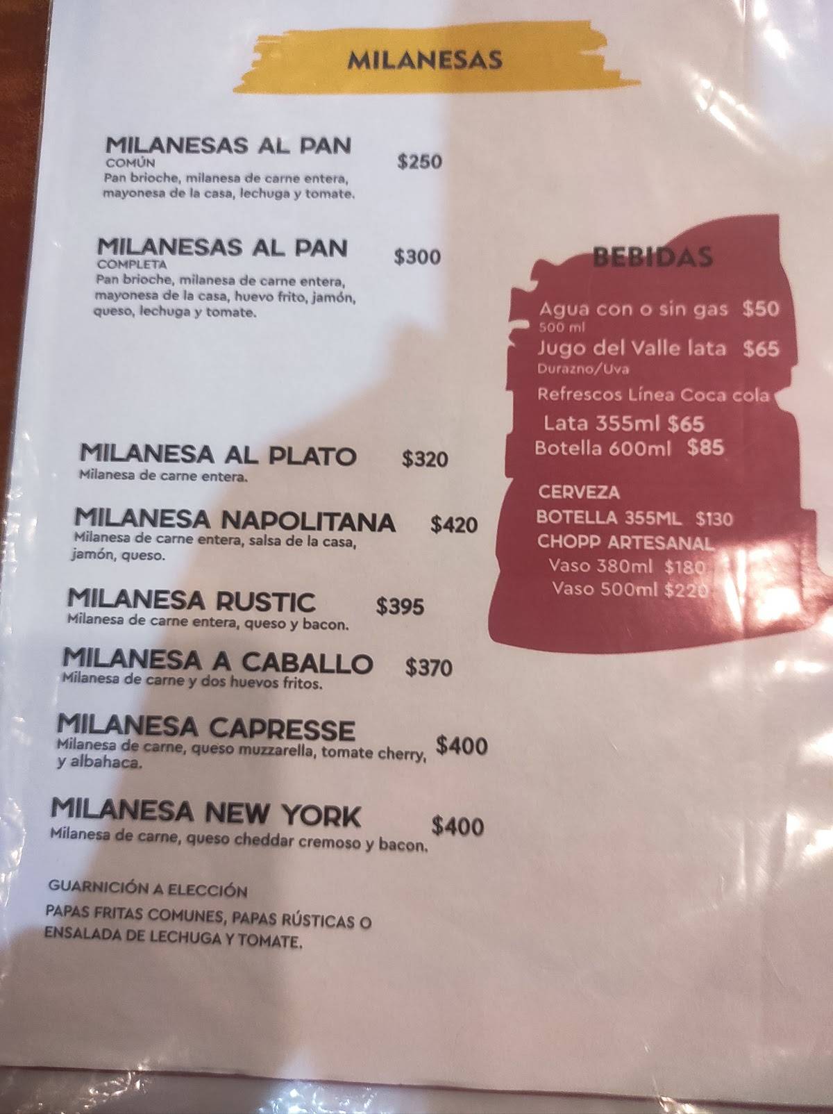 Rustic Burger Chui cardápio