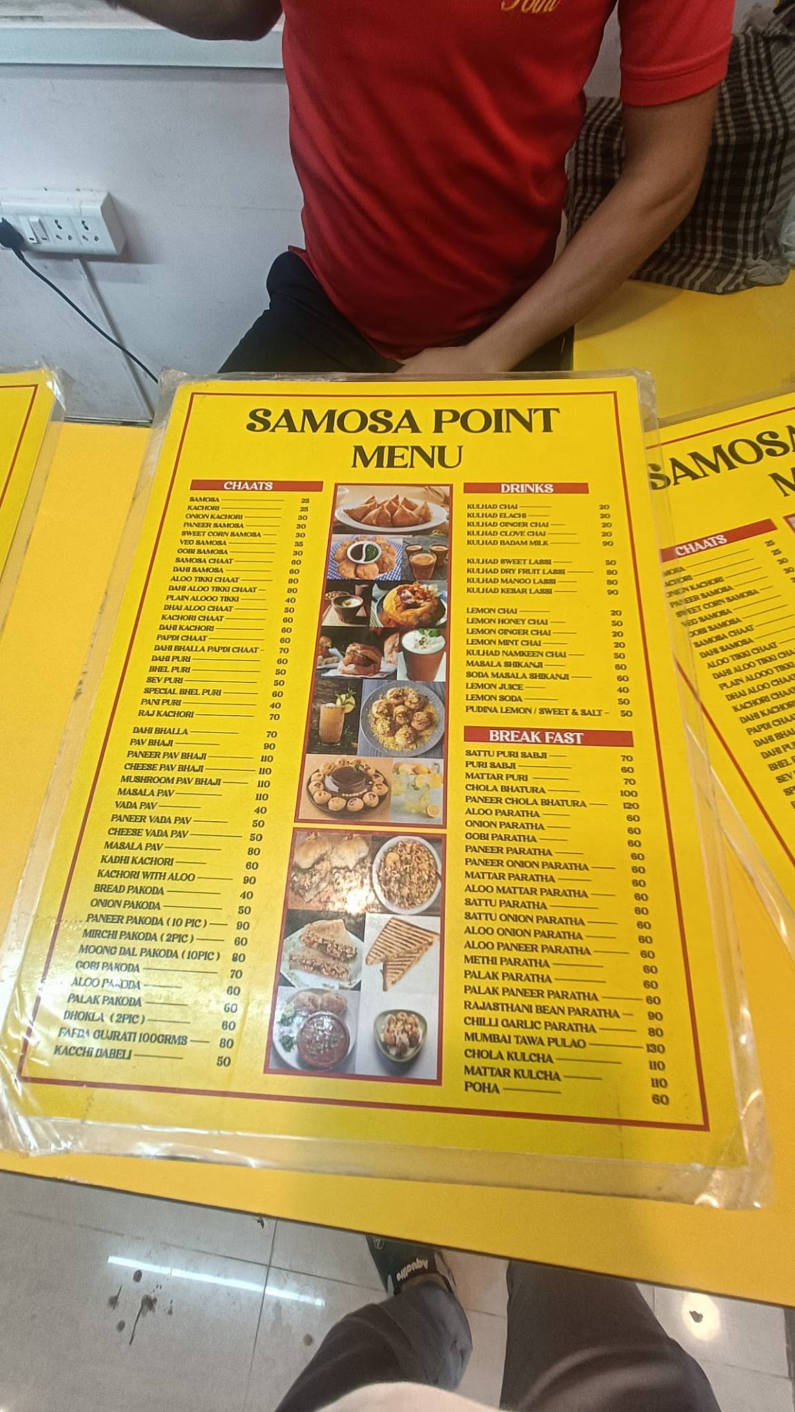 Samosa point menu