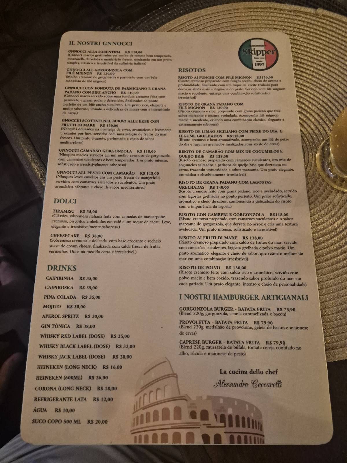 Ristorante Italiano Skipper cardápio