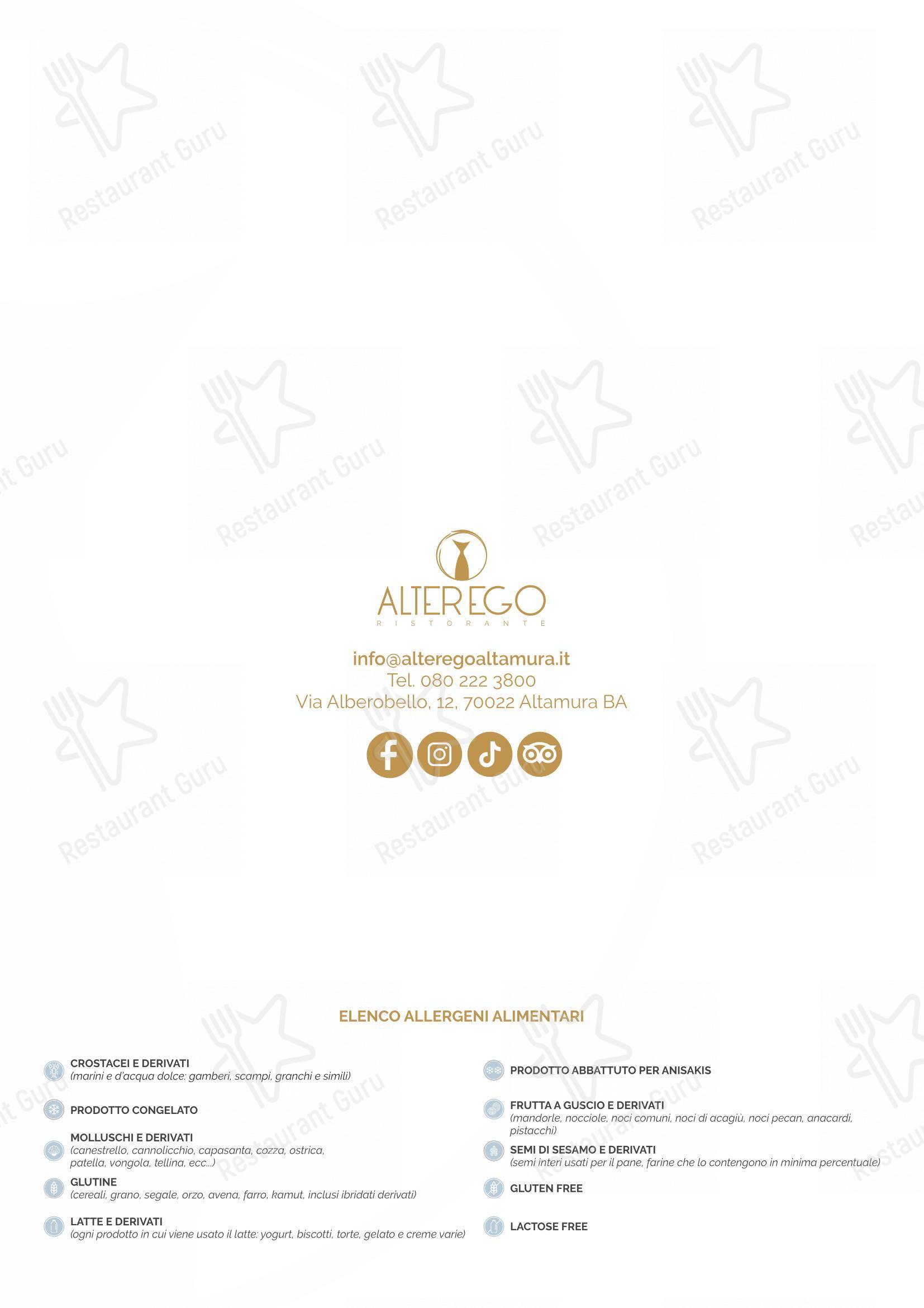 Menu di Alterego Comfort Food - Menu