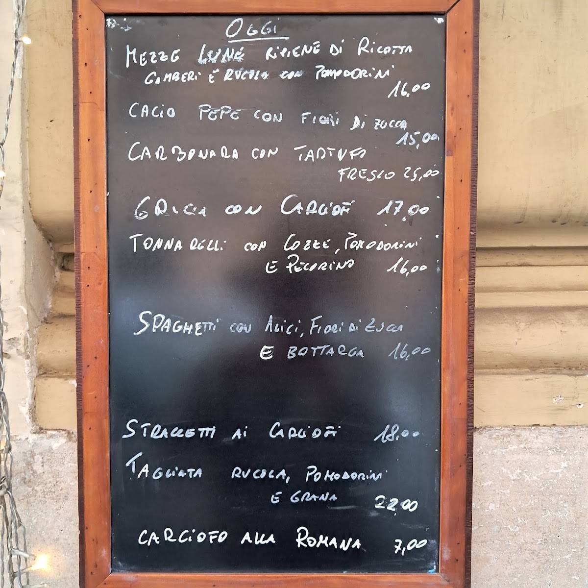 Menu di Al Simeto 