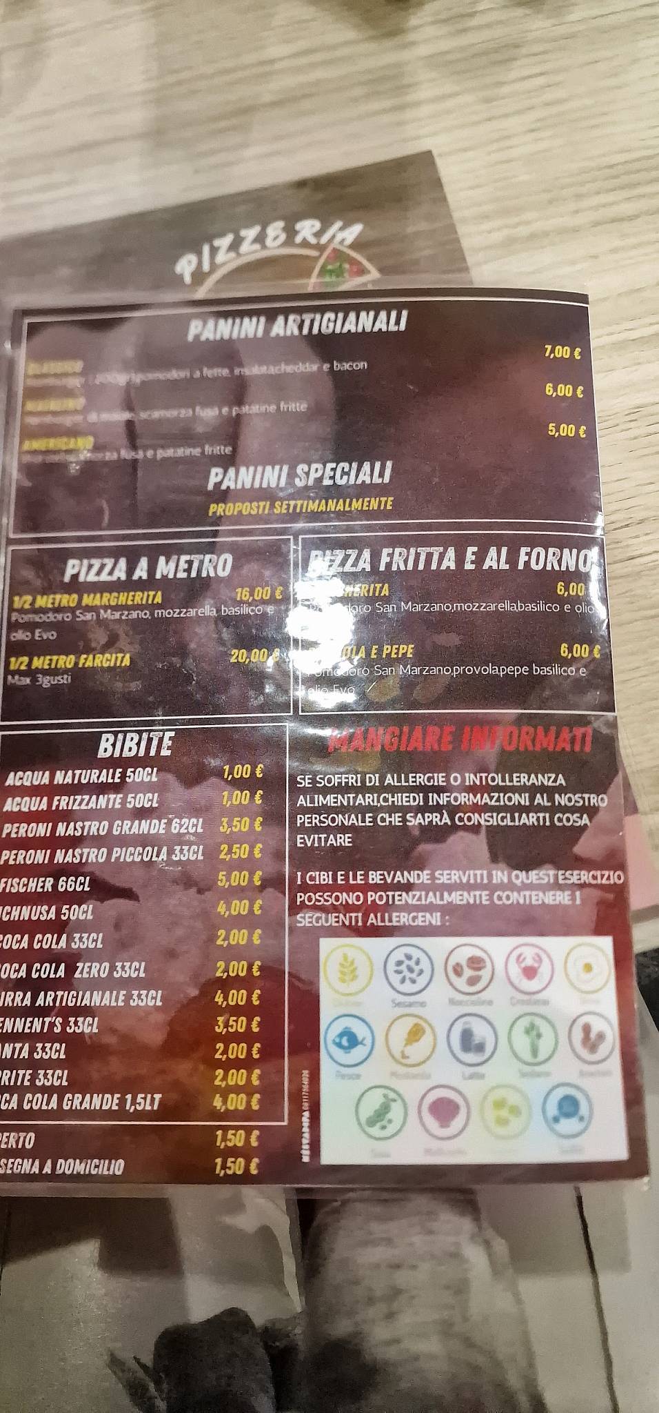 Menu di Antica Ricetta 