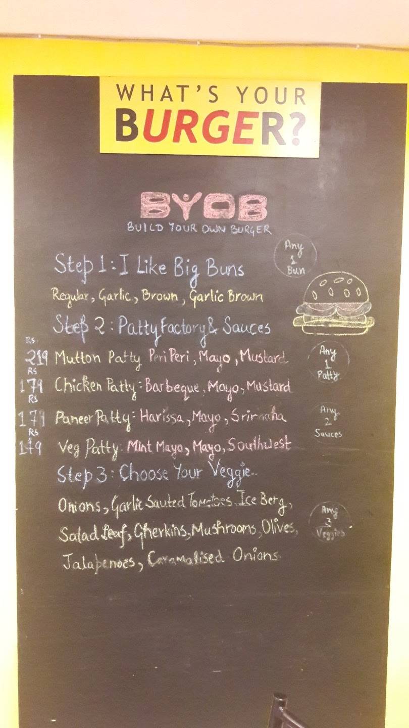 BYOB menu