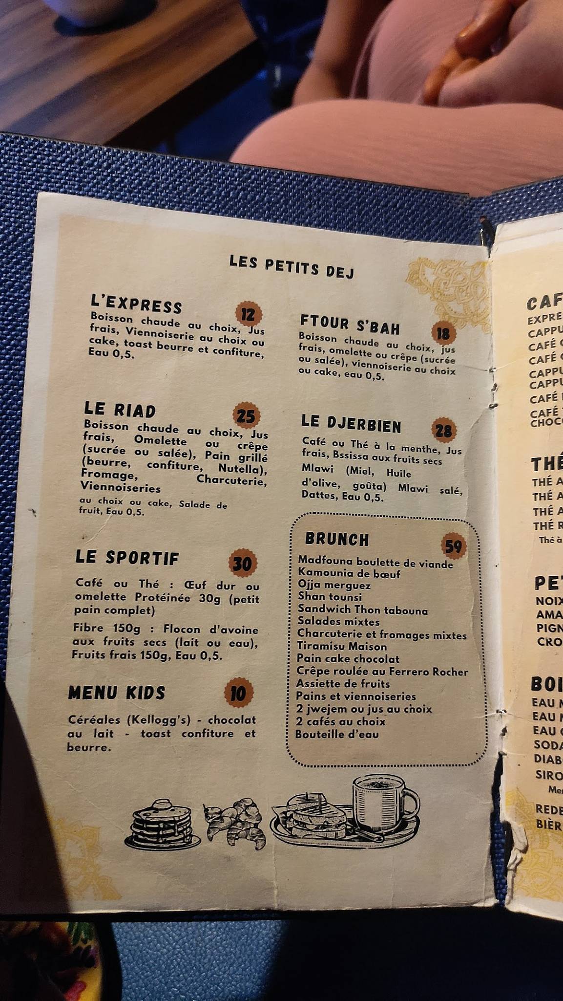 Menu de Le Riad Djerba