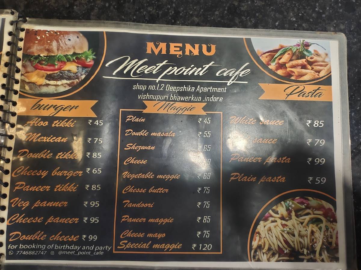 Meet Point Cafe menu