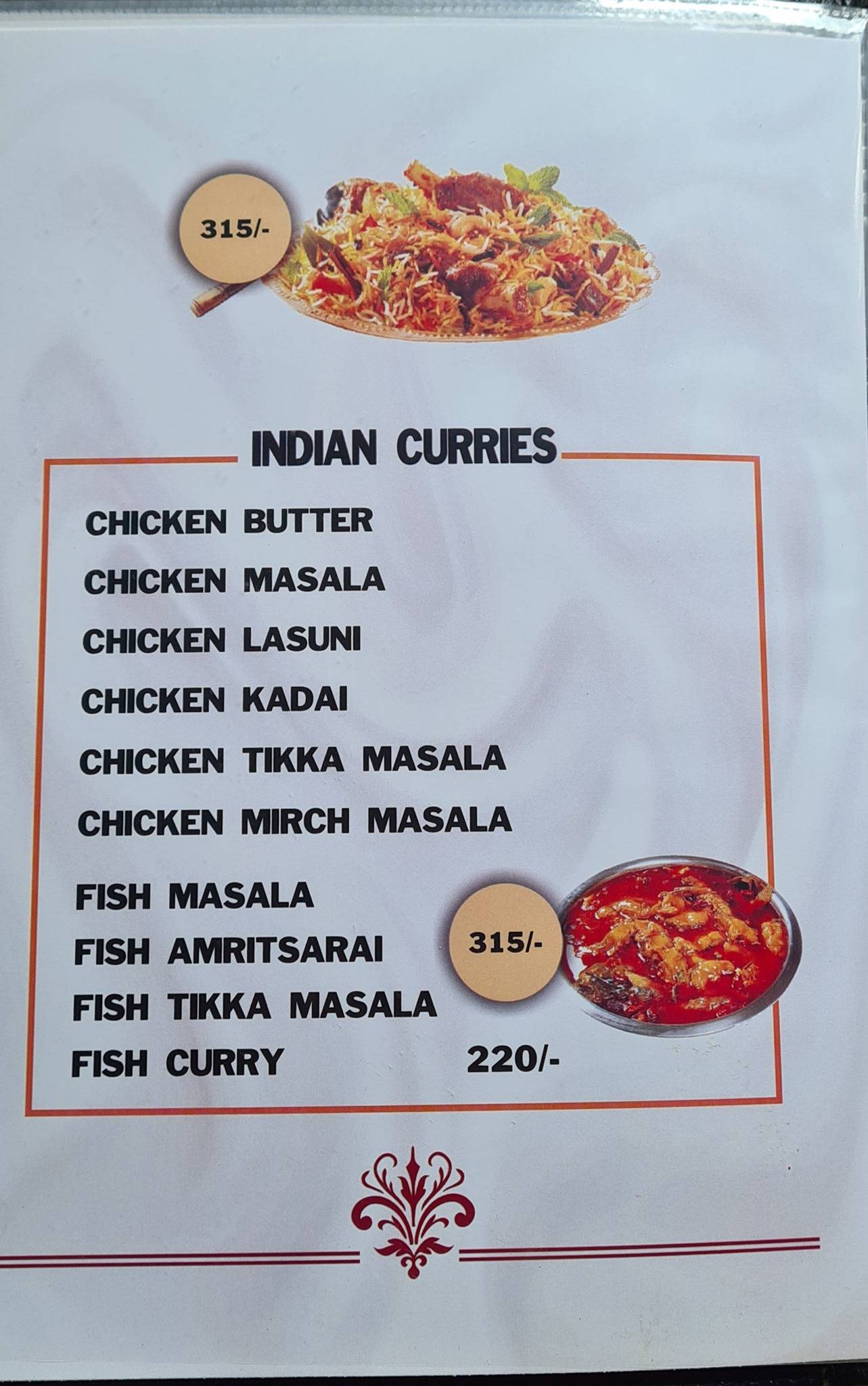 Melting Point Restobar menu