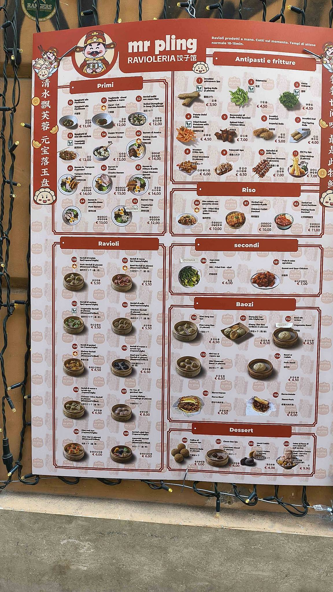 Menu di Mr.Pling Ravioleria 