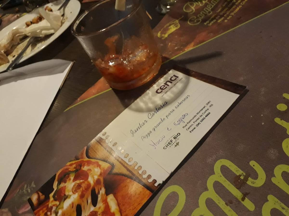 Pizzaria Chef Bio cardápio