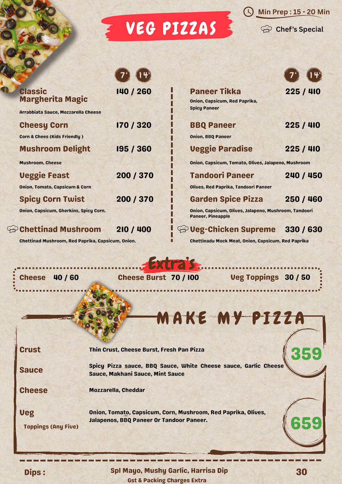 Panto Pizza- Ranipet menu