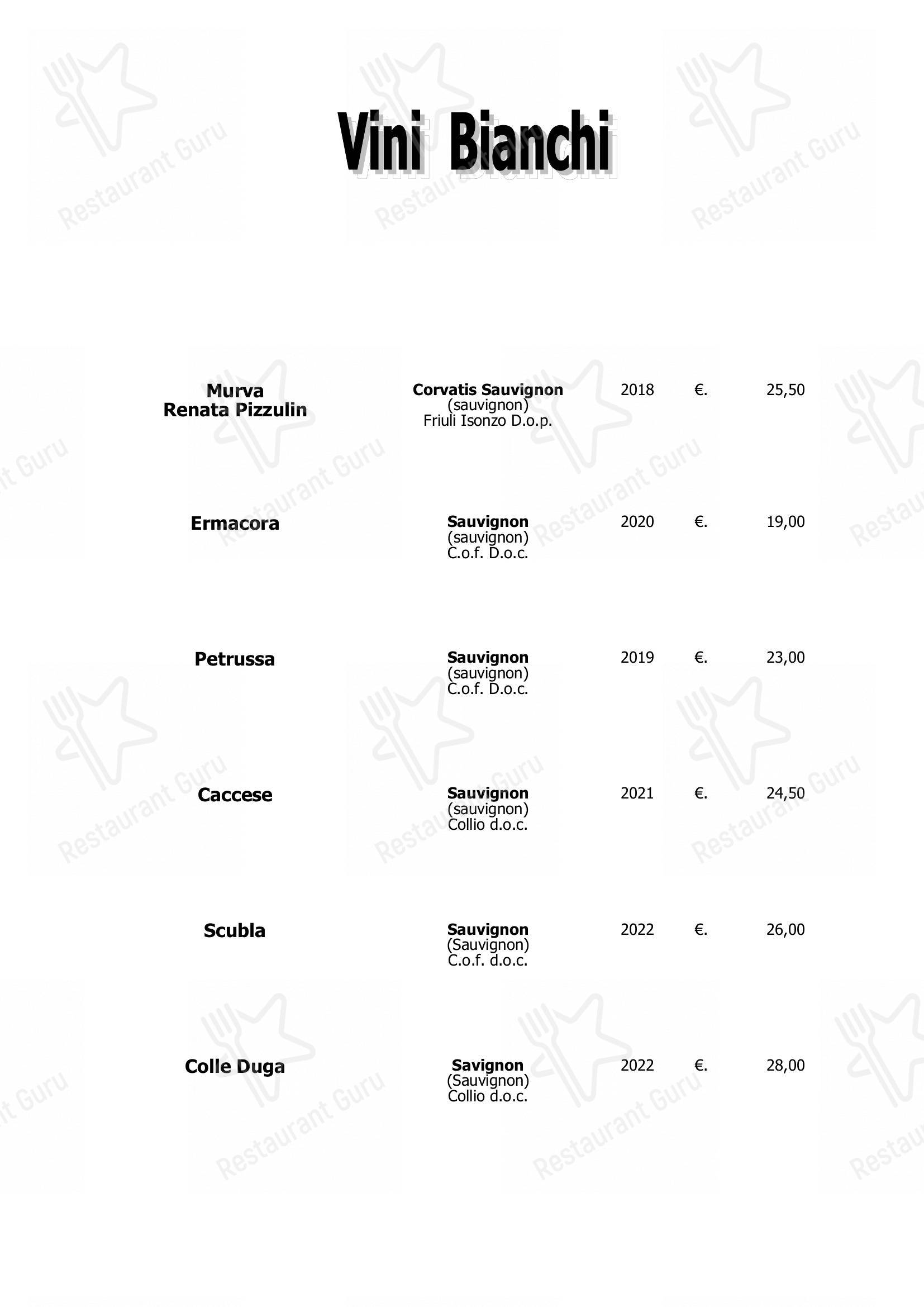 菜单 per Ristorante Al Castello in Fagagna