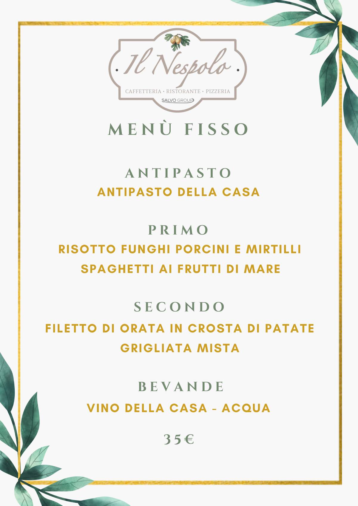 Menu di Ristorante Il Nespolo 