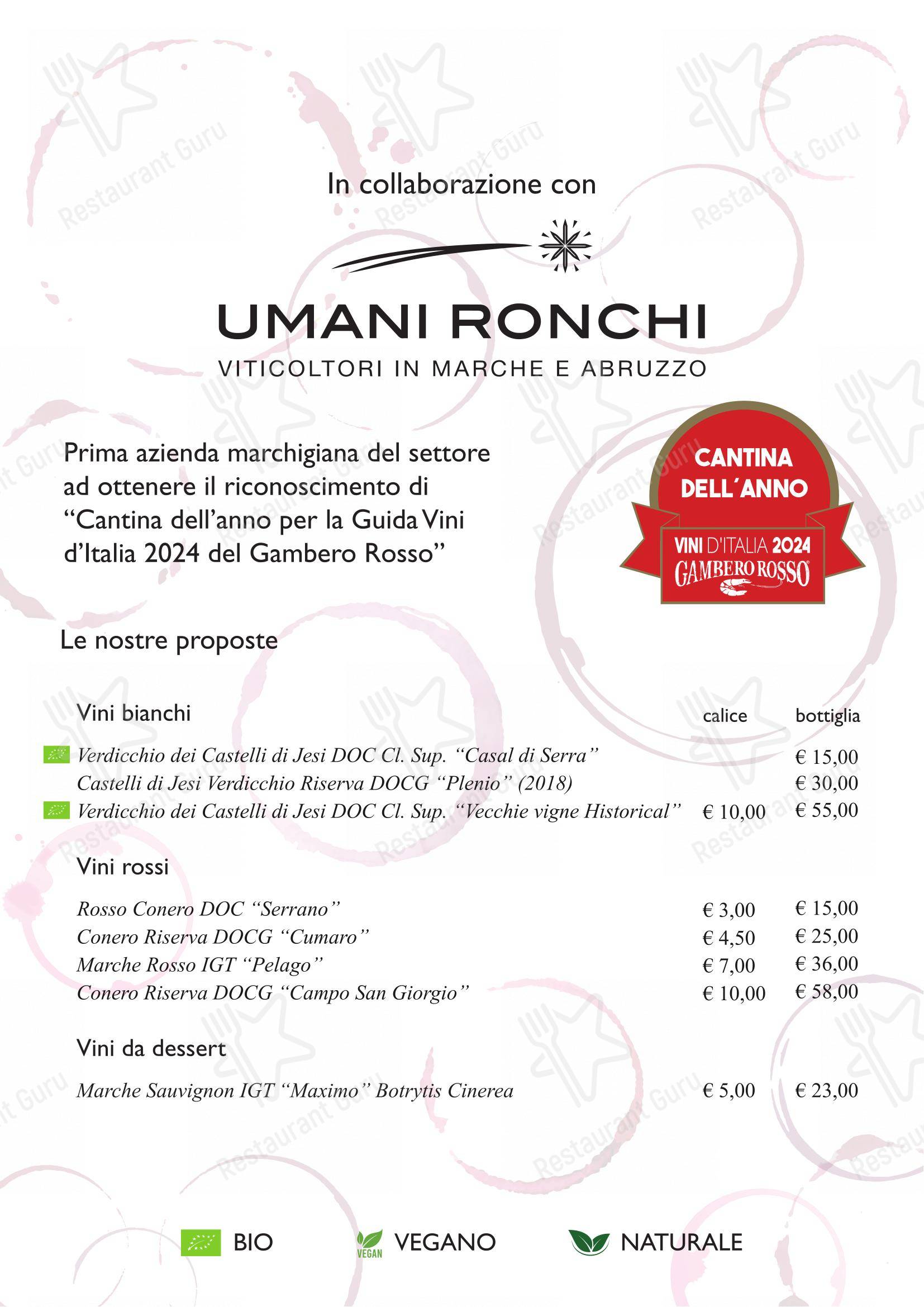 Menu per Ristorante Nonna Rina ristorante