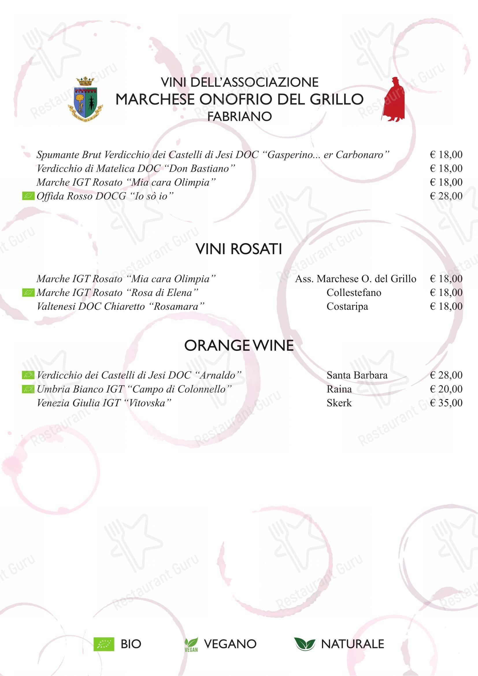 Menu per Ristorante Nonna Rina ristorante