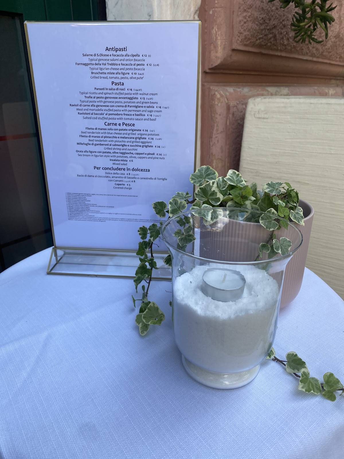 Menu di Ristorante Stallone 