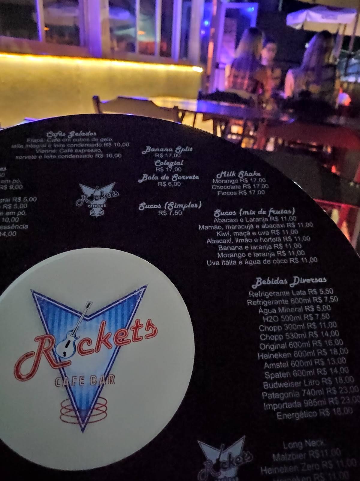 Rockets Cafe Bar cardápio