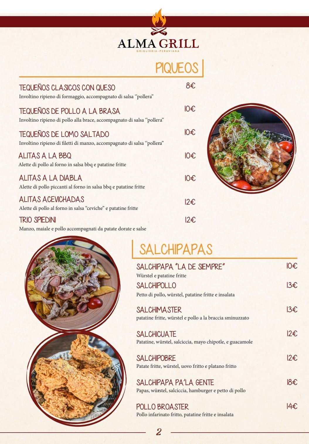 Menu di ALMA GRILL 