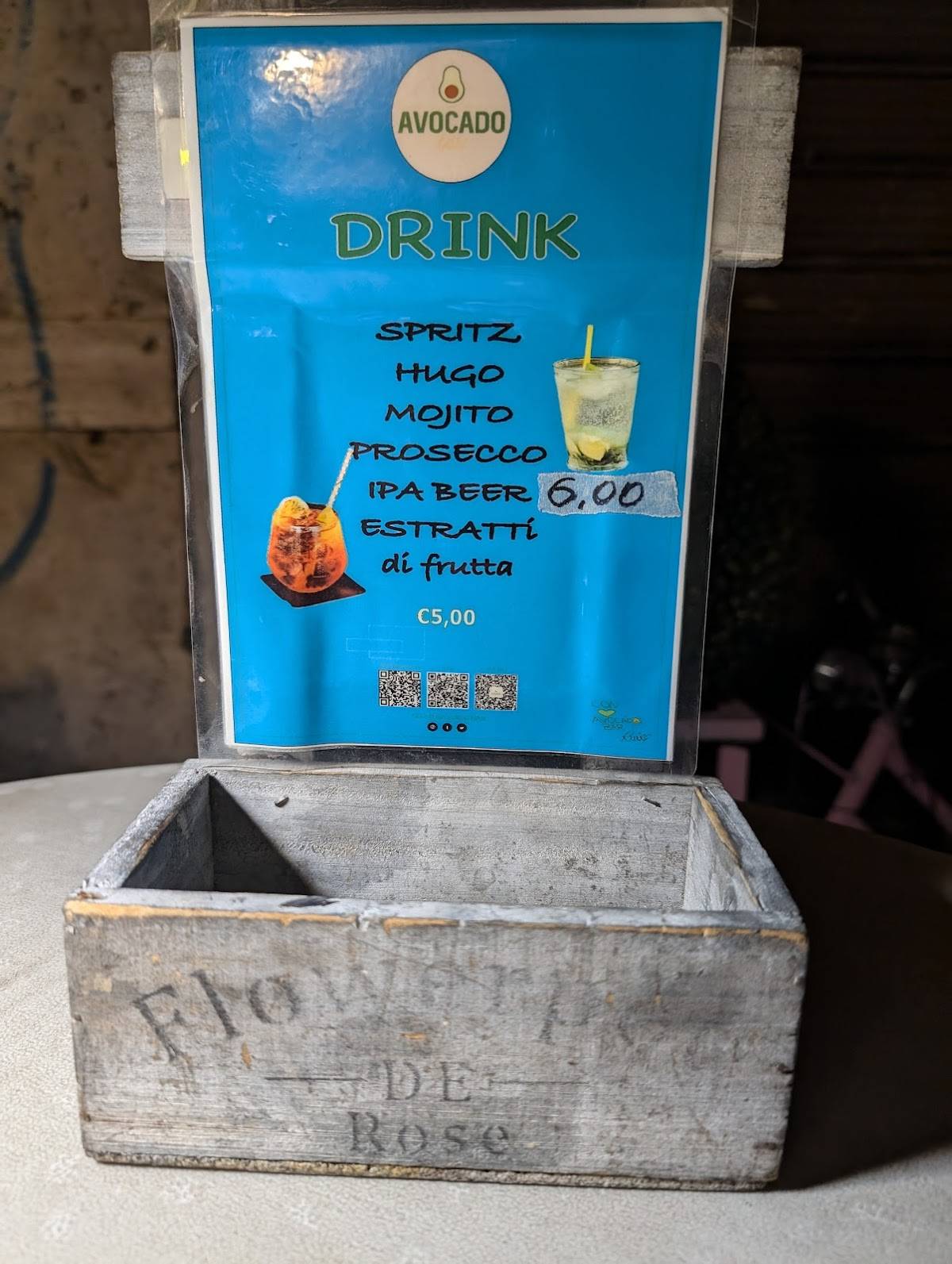 Menu de Avocado Bar Roma